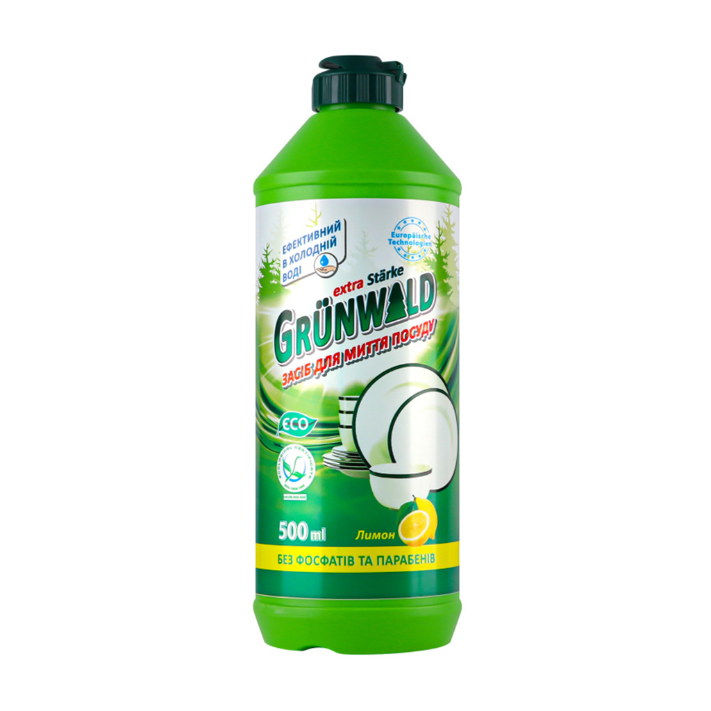 Засіб для миття посуду Grunwald Лимон, 500 мл